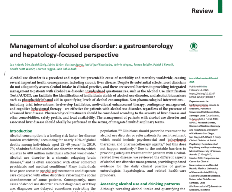 Lire la suite à propos de l’article Prise en charge des Troubles liés à la consommation d’alcool : une perspective axée sur la gastroentérologie et l’hépatologie