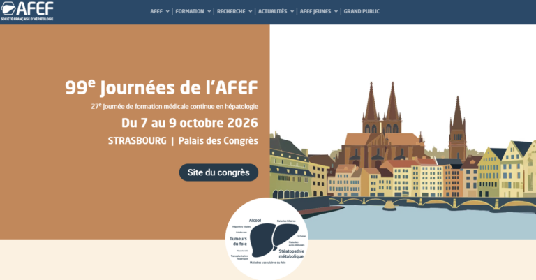 Lire la suite à propos de l’article CONGRES de l&rsquo;AFEF 2026  – Société Française d&rsquo;Hépatologie à Strasbourg