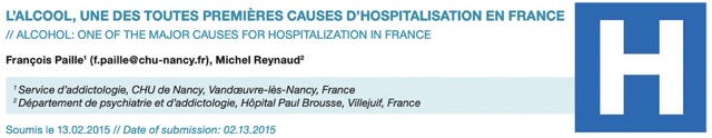 Lire la suite à propos de l’article En 2012, l’alcool une des toutes premières causes d’hospitalisation et 3,6% de l’ensemble des dépenses hospitalières